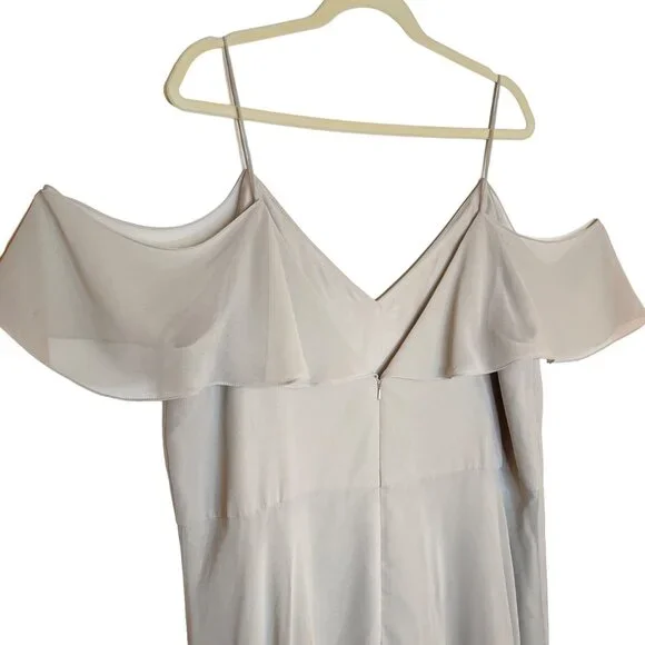 Jenny Yoo Mila Convertible Ruffle Maxi Dress, L - Picture 6 of 12